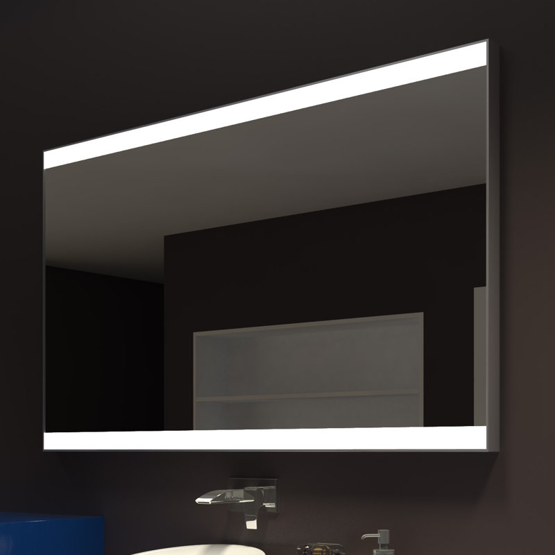 Orren Ellis Kristian Modern LED Illuminated Bathroom / Vanity Wall